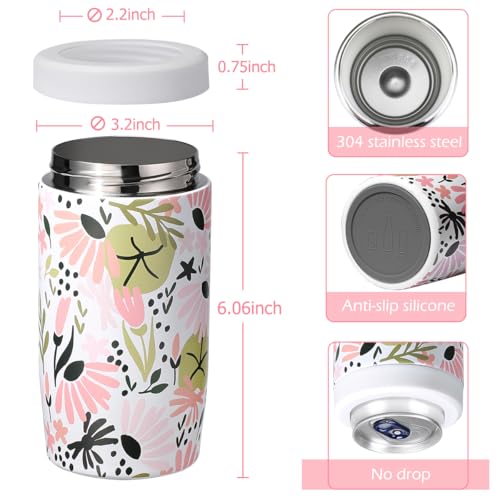 Image of Morefeel 4-in-1 Insulated Can Cooler for 12 oz Cans & Bottles | 304 Stainless Steel Can Holder Fits 12 Oz Slim Cans, Standard Cans, Beer Bottles & Works as A Open Cup; Dishwasher Safe