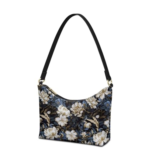 Image of Handbag for Women Leather Underam Shoulder Bag with Zipper Fashion Work Purse Waterproof Travel Wallet