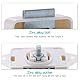 Mynoozi 5 Stück Push Lock Button Catch, Cabinet Lock Catch und Push Button Catch, Keyless Wohnmobil Verriegelung für Wohnmobile, Yachten, Boote, RV Camping Schrank, Wohnwagen (Weiß)