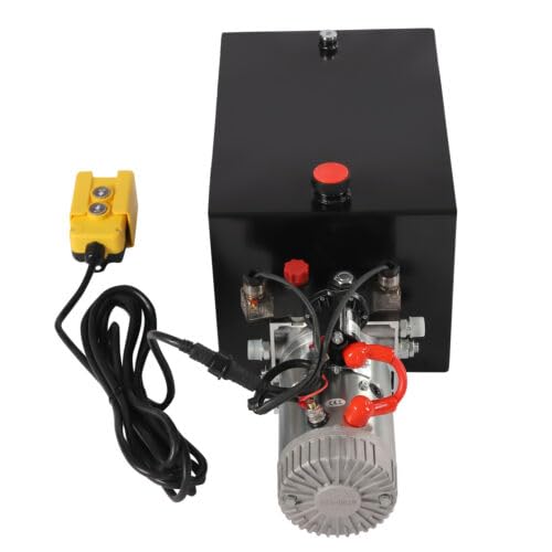 12V Hydraulikaggregat Hydraulikpumpe 20T Kippanhängerpumpe Einfachwirkend