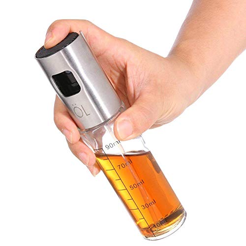 Oil Sprayer Dispenser with Scale, Oil Mist Mister Spray Bottle for Cooking BBQ Baking Salad Roasting Frying and Barbecue Grills Home Kitchen Oil Spritzer Tool Accessories