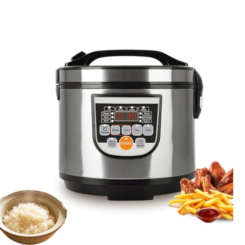 Cuiseur De Riz,Autocuiseur Riz 5L,Cuiseur à Riz Inox,Multicuiseur Électrique Multifonction...