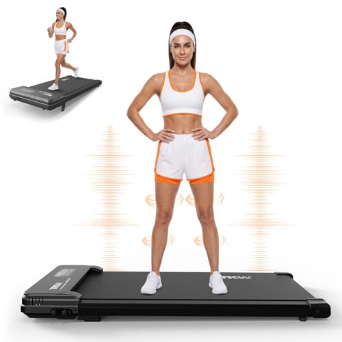 Walking Pad Treadmill with Incline 3 in 1 Walking Pad Under Desk Treadmill for Home Office 2.5HP Walking Vibration Pad with Remote Control Portable Treadmills for Home Small LED Display Pink