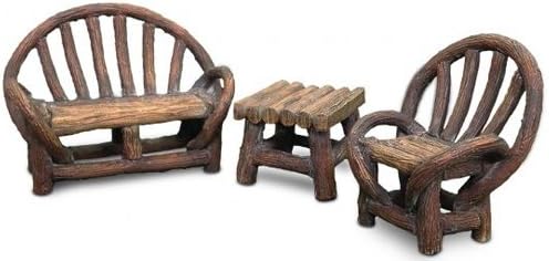 Miniature Fairy Garden Appalachian Bench Set