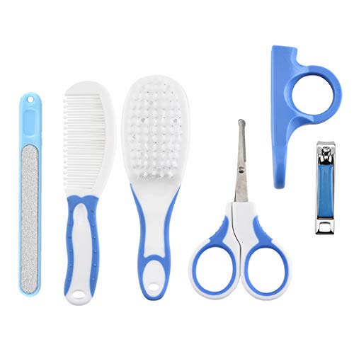 Maxtonser 6 Pcs Baby Nail Hair Daily Care Kit Newborn Kids Grooming Brush and Manicure Set Daily Care Kit (0-3 Years+),Comb and Manicure – Bild 3