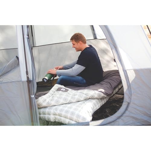 Coleman Heritage Big & Tall 10°F Flannel Sleeping Bag, XL Sleeping Bag Fits Adults up to 6ft 7in Tall, Machine Washable, Great for Camping, Hunting, Guests, & More - Image 2