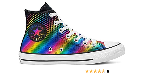 converse high tops womens rainbow