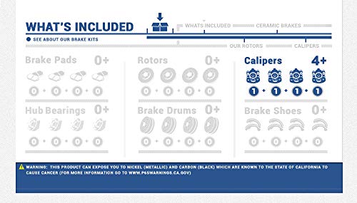 image for Callahan Brake Parts Callahan CCK11598 FRONT + REAR [4] Premium Grade 