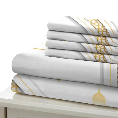 Housse de couette effet douce finitions premium lit microfibre 3D - 7