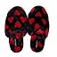 Corazones Pintados Rojo y Negro