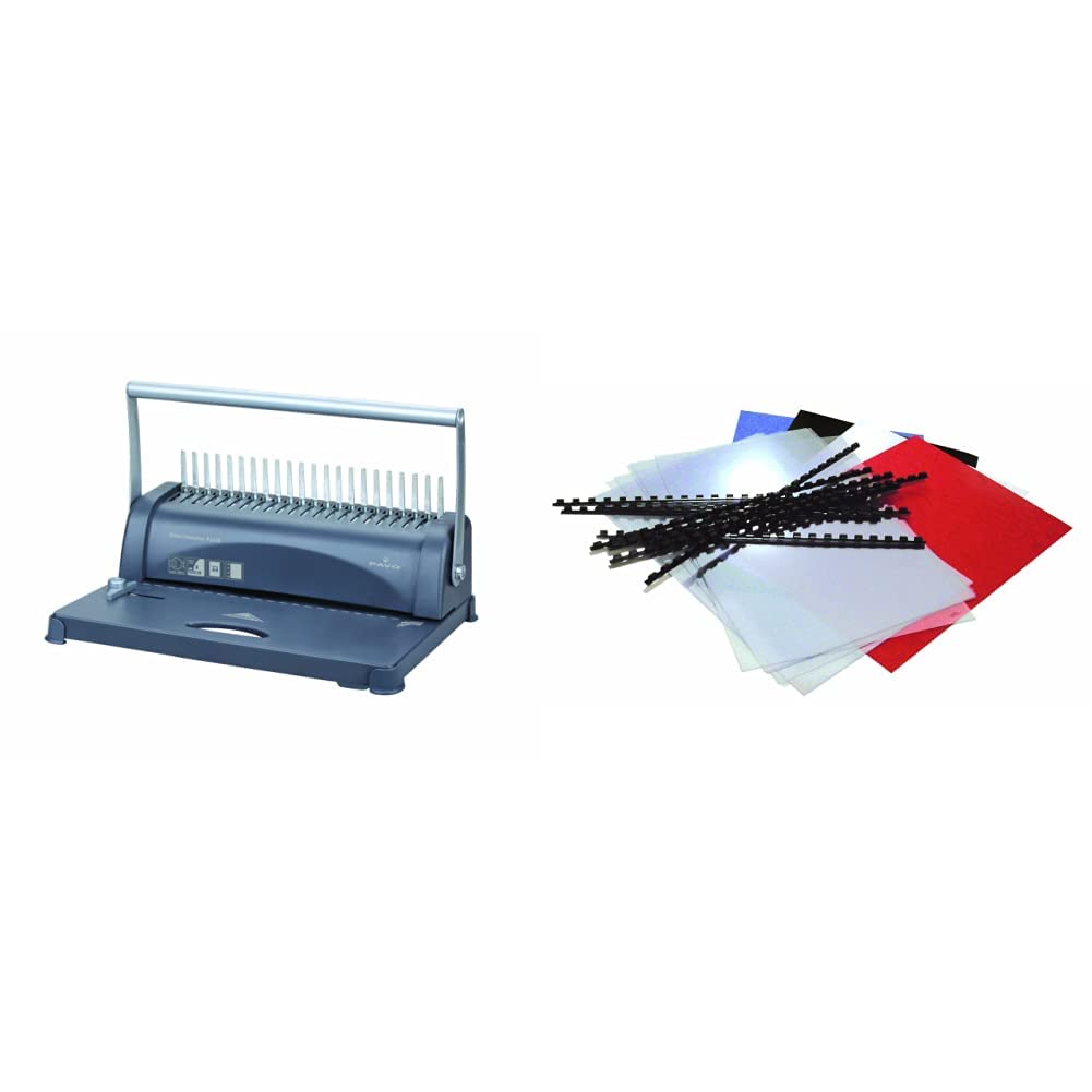 Pavo Smartmaster Plus - Rilegatrice & 8002030 - Set per rilegatura, formato A4, confezione da 25 pezzi