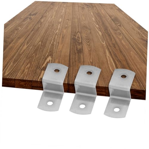Clips en Z en acier pour cadres et plateaux de table | Lot de 150 fixations robustes argentées - 8