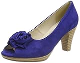  HIRSCHKOGEL Mädchen 0733109 Peeptoe Pumps, Blau (Kobalt), 35 EU