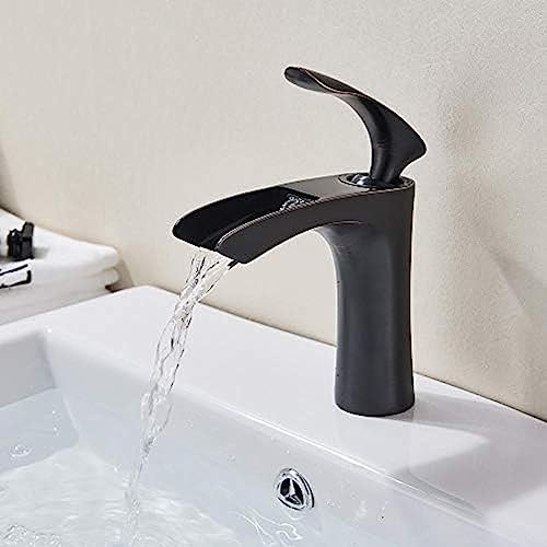 Mitigeur de lavabo noir mat pour remplacer un robinet ancien qui fuit