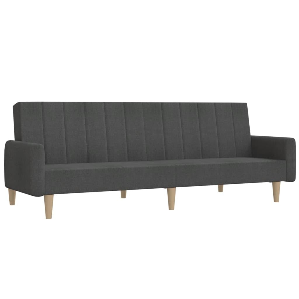 Divano Letto a 2 Posti Grigio Scuro in Tessuto,Divano da Soggiorno,Divano di Design Moderno,Divano Letto 2 Posti Economico-375853