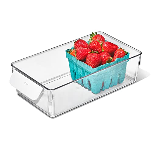 Image of OXO Good Grips Fridge Organization Bin 5 in x 10 in - for Berry Bins, Yogurt Cups and More
