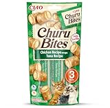INABA Churu Bites Keine Nebenerzeugnisse mit 40% Hühnerfleisch und 33% Thunfisch Katzenleckerlis | Getreidefrei, Zuckerfrei, Perfekt zum Verstecken von Tablette Katzen Leckerlies 30 g (1er Pack)