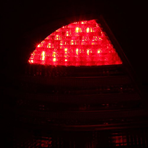 Sppc L.e.d Taillights Red/Smoke Assembly Set For Mercedes Benz S Class W220 - (Pair) Driver Left And Passenger Right Side Replacement #TOP2