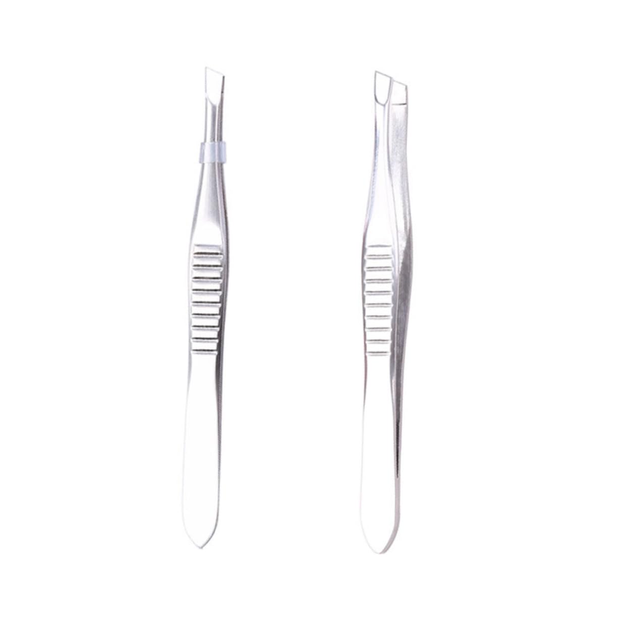 LIFKOME Stainless Steel Eyebrow Clamp Precision Tweezers Safe for Easy to Clean for Ingrown Hair Random
