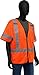 West Chester 47303 Hi-Viz Classic Short-Sleeved Safety Vest ? X-Large, Polyester Mesh, 2in. Silver Reflective Tape, Zipper Closure, Storage Pockets