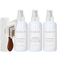 UGTUGT Shoe Cleaner Kit,Suede Shoe Cleaner Kit with Shoe Cleaner,Shoe Waterproof Spary,Shoe Care Kit with Suede Brush & Cleaning Towel,Removes Dirt,Ideal for Suede,Nubuck,Sheepskin,Sneakers,Sandal