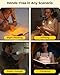 Glocusent Lightweight Neck Light for Reading in Bed, 1200mAh Rechargeable Book Light, Hands-Free Reading Light, 5 Colors, 5 Brightness Adjustable, Private Bedtime Reading for Book Lover