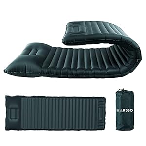 Harsso Luftmatratze Selbstaufblasend, Camping Aufblasbare Isomatte Outdoor, Thermarest Faltbar Schlafmatte, Ultraleicht…