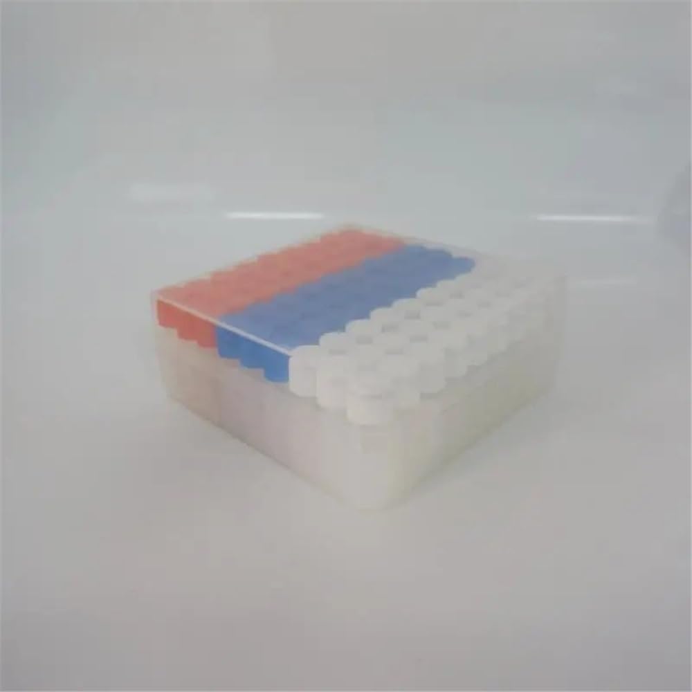 1 juego de tubos de plástico de laboratorio de 36/50/81/100 orificios, 1,8 ml/5 ml, en caja de PP.(Set I)