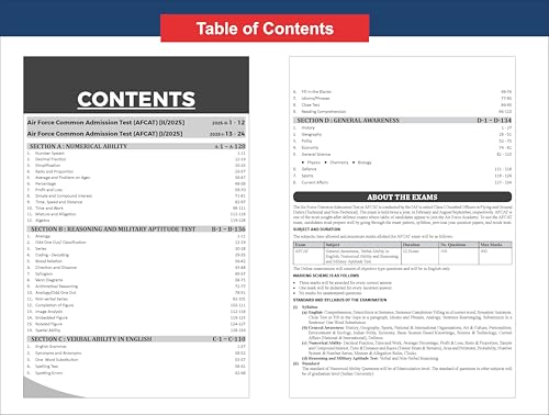Image of Disha Study Guide to AFCAT (Air Force Common Admission Test) with Previous Year Questions (2015 - 2025) for Flying, Technical & Ground Duty Branches 11th Edition