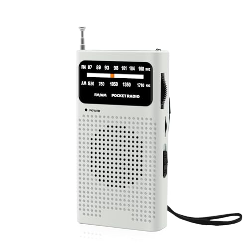 Tragbarer AM FM Radio Pocket Transistor (weiß) Tragbarer AM FM Radio Pocket Transistor (weiß)