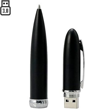 4GB Ballpoint Pen Model 3.0 USB Flash Drive Pen Drive Data Storage Thumb Drive Memory Stick USB Drive USB Stick USB 3.0 Flash Drive PenDrive U Disk - Black