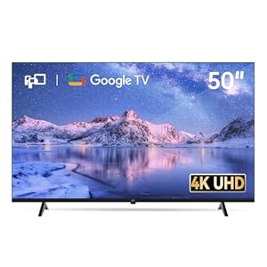 FPD 50 Inch Smart TV, 4K LED Google TV with Google Play Built-in Google Cast, HDR 10, MEMC, Voice Remote, Dolby Audio, UHD Stream Live Television (CG50-C3,2024)