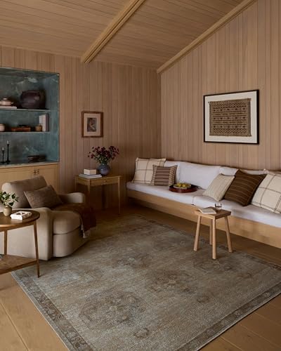 Loloi Amber Lewis Cambria Collection CBR-02 Mist/Natural 2'-6" x 12'-0"