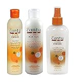 Cantu - Sanfte Pflege für lockiges Kinderhaar - 3er-Set mit Shampoo + Spülung + Entwirrungsspray