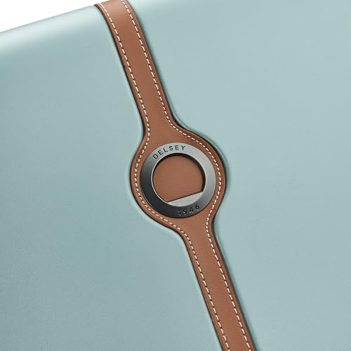 Image of DELSEY PARIS Bianca 76 cms Large Check-in ABS /Polycarbonate Hard Sided 8 Wheels and Expandable Spinner Suitcase /Trolley Bag for Travel with TSA Lock- Sage Green