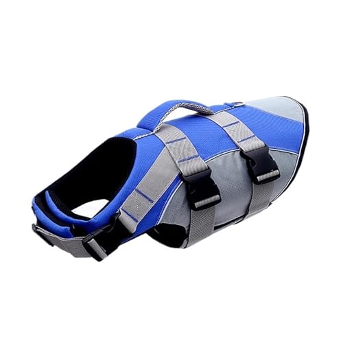 ペットライフジャケットベスト 夏用 小型犬・中型犬用 子犬用 水着(Blue,2M)