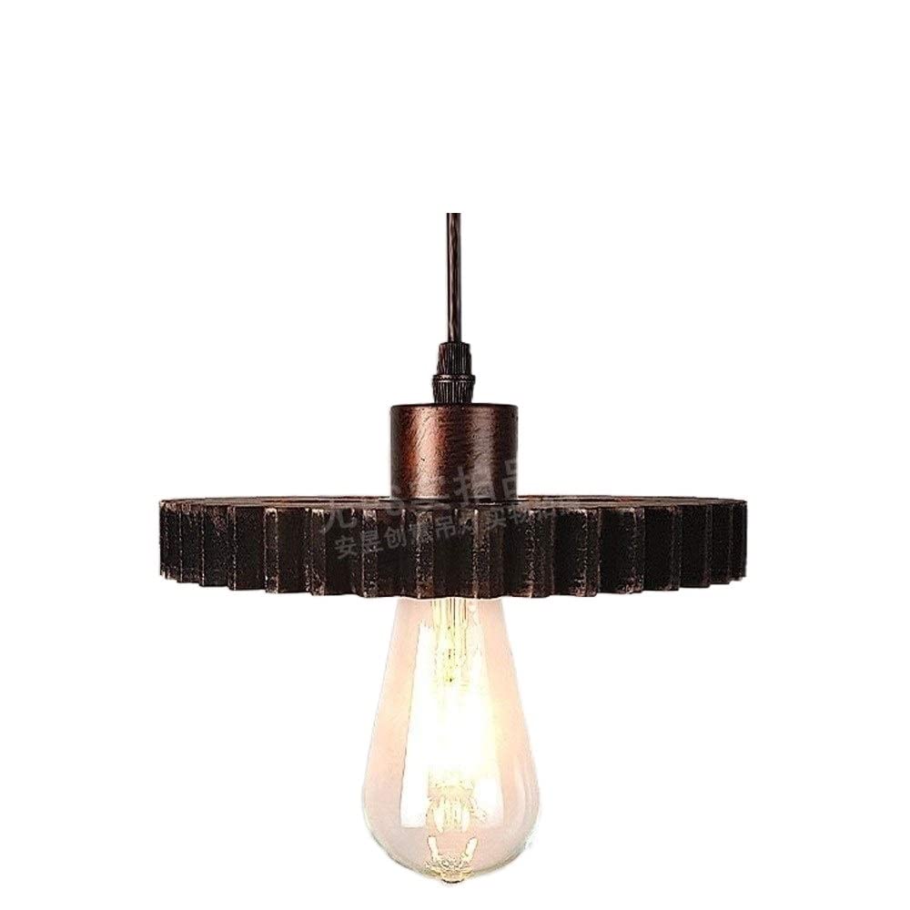 Lustre d'îlot de bar industriel en bois pour créer une ambiance bistrot vintage