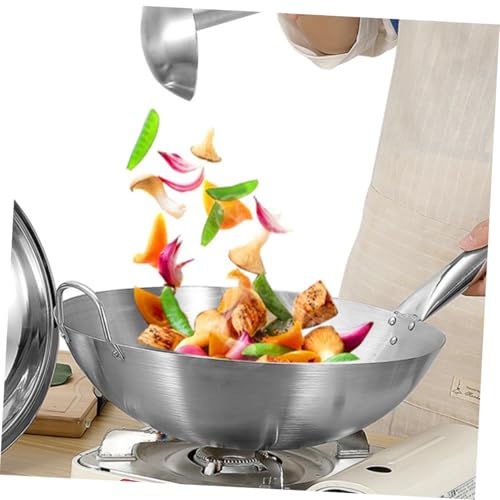 Wok Cocina Acero Inoxidable Antiadherente Redondo miniatura 5