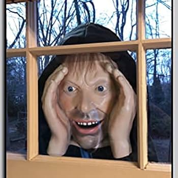 ハロウィンにどうぞ！ Scary Peeper Amazon.com: Scary Peeper Freak Halloween Decoration Peeping