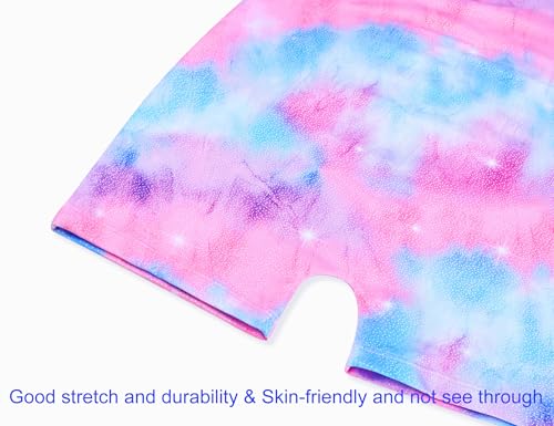 Image of Domusgo Gymnastics Leotards for Girls Sparkly One Piece Biketard Size 1-10Y