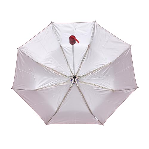 Image of 3-Fold Mono Silver Manual Opening 21.5inch Umbrella for Mens and Womens