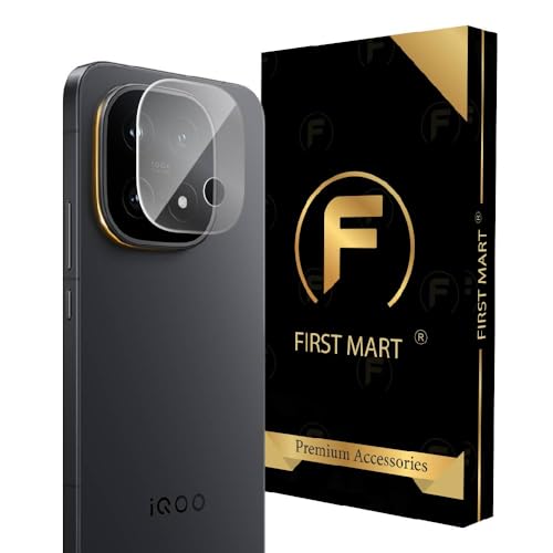 Image of FIRST MART Camera Lens Protector for iQOO 15 | 9H Tempered Glass, HD Clear, Scratch Resistant, Anti-Fingerprint, Case-Friendly | Crystal Clear, Pack of 1
