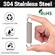 GUNGY Zugfedern mit Haken Edelstahl Spannfeder Zugfeder 60mm Außendurchmesser 10mm Drahtdurchmesser 1,6mm Maximale Zugkraft 8KG 1,6x10x60mm 4 Stück