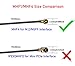 2 x 8dBi 2.4GHz 5.8GHz Dual Band WiFi Antenna U.FL MHF4 Internal Antennas with 50cm Cable for M.2 Card