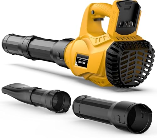 Cordless Leaf Blower for Dewalt 20V Max Battery Powered(No Battery) with 6 Speed Modes, 500CFM/150MPH Brushless Handheld Electric Leaf Blower for Lawn Care, Patio, Yard, Dust & Snow Blowing