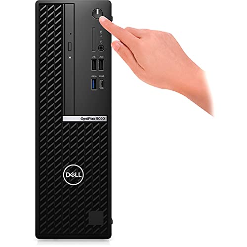 Image of Dell OptiPlex 5000 5090 Desktop Computer - Intel Core i7 10th Gen i7-10700 Octa-core (8 Core) 2.90 GHz - 8 GB RAM DDR4 SDRAM - 256 GB M.2 PCI Express NVMe 3.0 x4 SSD - Small Form Factor - Black