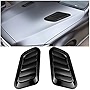 Car Hood Vents, 2PCS Universal Hood Air Vents for Car Hood Scoop, Bonnet Vent Hood Air Intake Trim Cover (Black)