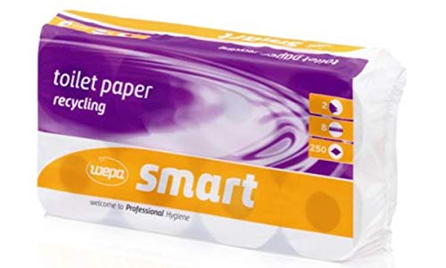 Preisvergleich Produktbild wepa Toilettenpapier Smart, 2-lagig, weiß, Sie erhalten 1 Packung, Packungsinhalt: 8 Rollen