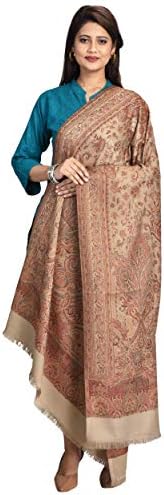 SWI STYLISH Women's Kashmiri Jamawar Inspired Shawl โ Warm Silky Soft Polyester Winter Wrap (100x200 cm) Large Designer Shawl for Ladies
