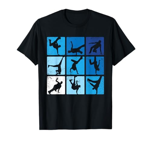 Hip Hop Break Dance Poses Retro Vintage Gift T-Shirt
